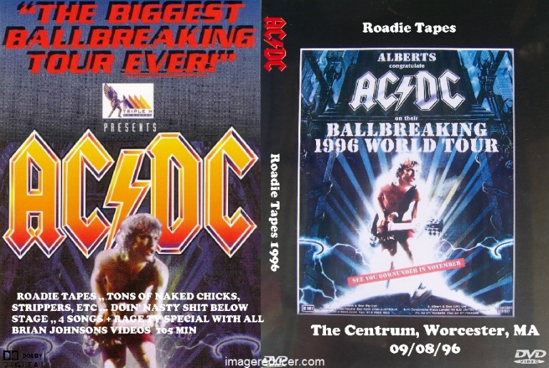 ACDC 1996-09-08 Roadie Tapes DVD – Rock Concert DVD's