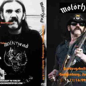 Motorhead 1999-11-16 Gothenburg, Sweden DVD