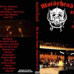Motorhead 2001-05-23 London UK DVD