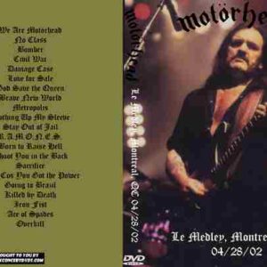 Motorhead 2002-04-28 Montreal Canada DVD