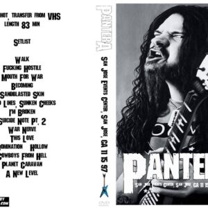 Pantera 1997-11-15 San Jose Events Center, San Jose, CA DVD