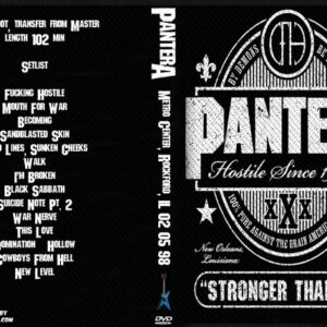 Pantera 1998-02-05 Metro Center, Rockford, IL DVD