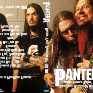 Pantera 1998-05-09 Parque Sarmiento Stadium, Buenos Aires, Argentina DVD