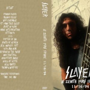 Slayer 1994-11-16 Le Zénith, Paris, France DVD