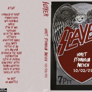 Slayer 2001-10-02 Hovet, Stockholm, Sweden DVD