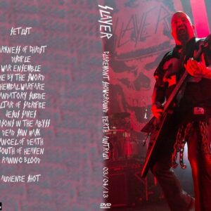 Slayer 2013-03-04 Claremont Showground, Perth, Australia DVD