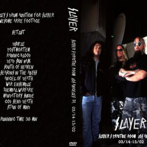 Slayer 2002-03-14-15 Slayer's Practice Room, Los Angeles, CA DVD
