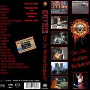 Guns N' Roses 1992-06-06 Hippodrome, Paris, France 2 DVD