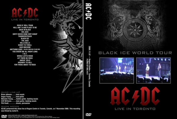 Toronto Rocks! Dvd ACDC 2008-11-07 Toronto, Canada 2 DVD – Rock Concert DVD's