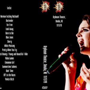 Lana Del Rey 2019-11-13 Orpheum Theater, Omaha, NE DVD