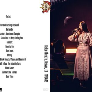 Lana Del Rey 2019-11-04 Bellco Theatre, Denver, CO DVD
