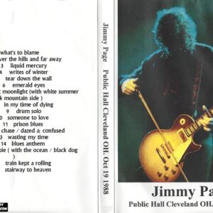 Jimmy Page 1988-10-19 Public Hall, Cleveland, OH DVD