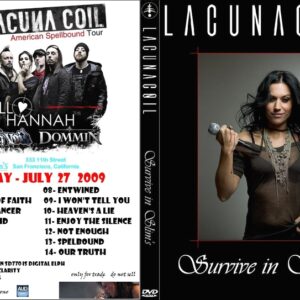 Lacuna Coil 2009-07-27 San Francisco, CA DVD