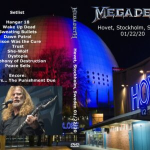 Megadeth 2020-01-22 Hovet, Stockholm, Sweden DVD