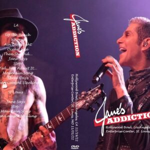 Jane's Addiction 2022 Hollywood Bowl, Los Angeles, CA and St Louis, MO DVD