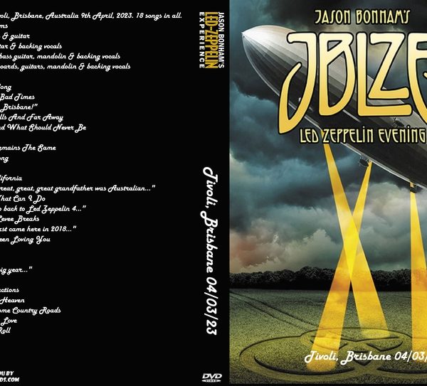 Jason Bonhams Led Zeppelin Evening 2023 04 03 Tivoli Brisbane DVD Jason bonhams led zeppelin evening 2023 04 03 tivoli brisbane dvd