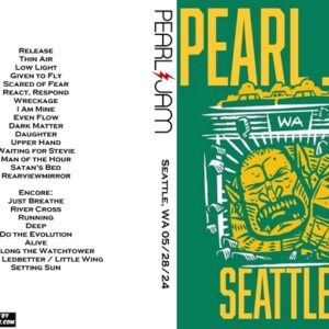 Pearl Jam 2024-05-28 Seattle, WA DVD