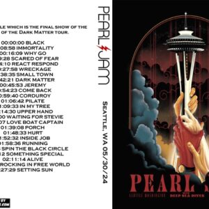 Pearl Jam 2024-05-30 Seattle, WA DVD