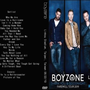 Boyzone Thank You Good Night Farewell Tour 2019 Live in Taipei DVD