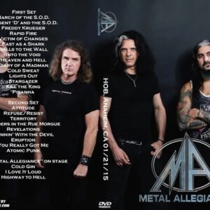 Metal Allegience 2015-01-21 HOB, Anaheim, CA DVD