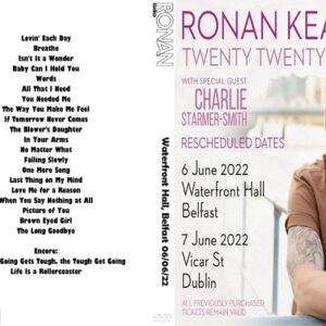 Ronan Keating 2022-06-06 Waterfront Hall, Belfast DVD