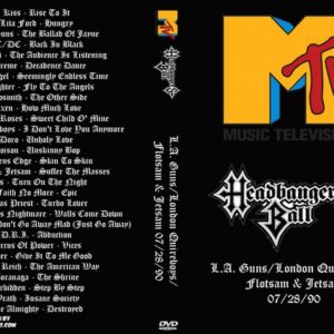 MTV Headbangers 1990-07-28 L.A. Guns, London Quireboys, Flotsam & Jetsam DVD